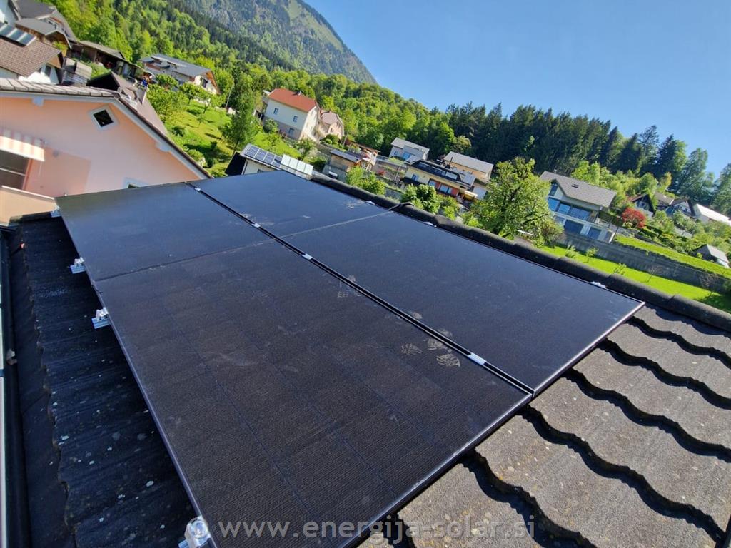 Hibridna sončna elektrarna 4,8kW - okolica Ljubljane
