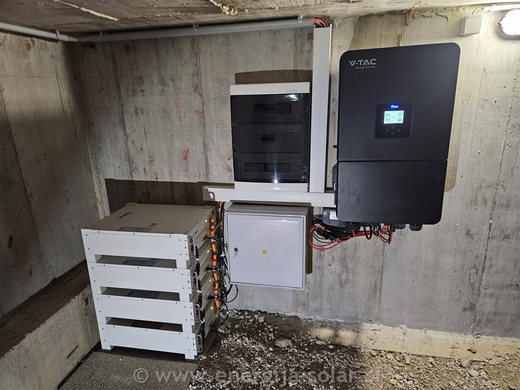 Sončna elektrarna s hranilnikom – okolica Ljubljane