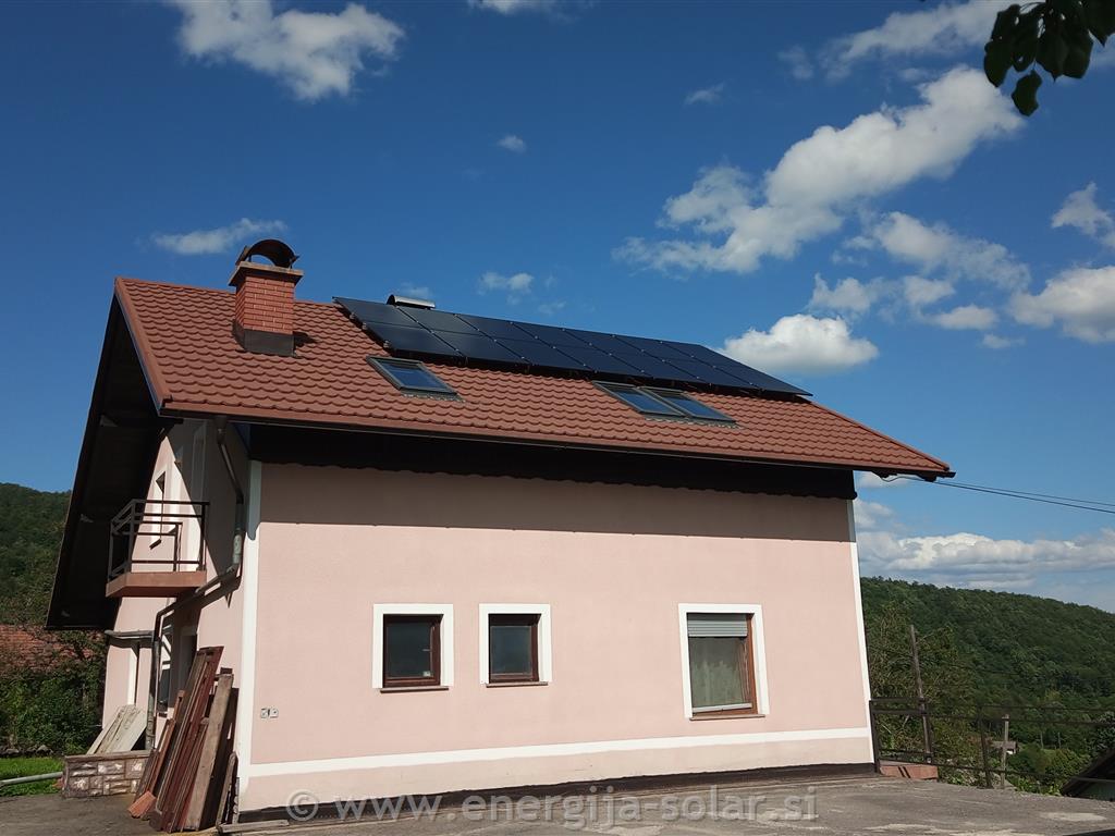 Hibridna sončna elektrarna 6,72kWh  - Bela Krajina