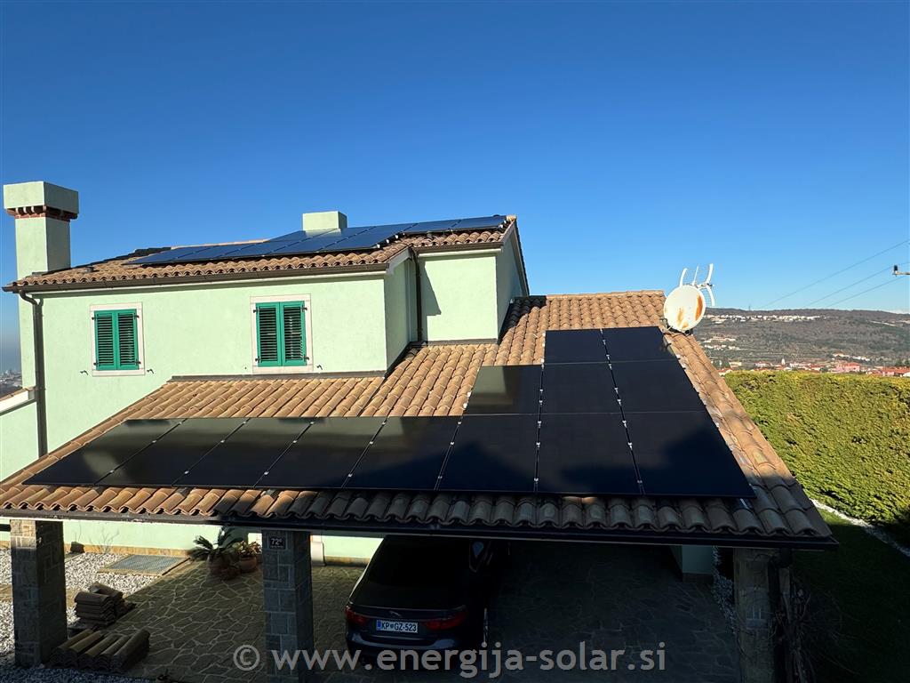 Hibridna sončna elektrarna 11,04kW - Slovenska Istra