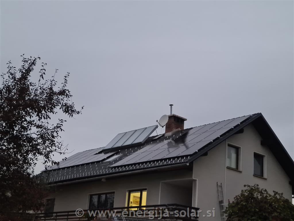 Hibridna sončna elektrarna 11,04kW