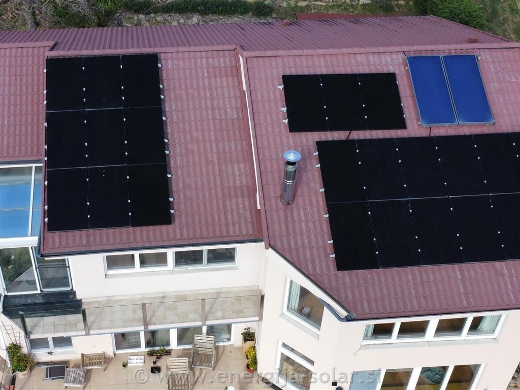 Hibridna sončna elektrarna 11,52kW - Slovenska Istra