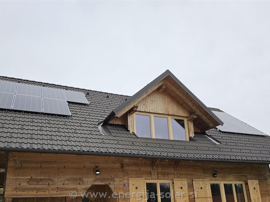 Hibridna sončna elektrarna 6,7kW, brez oddaje v omrežje - Dolenjska