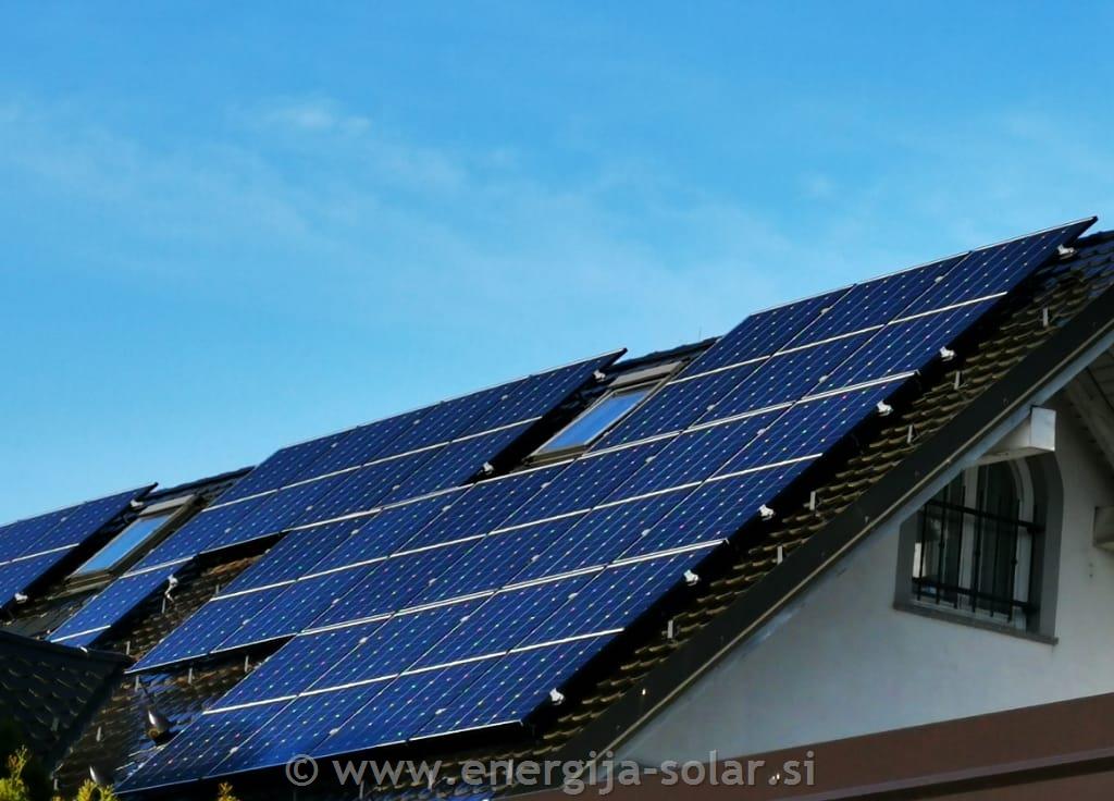 Hibridna sončna elektrarna 9,45kW z baterijami - Ljubljana
