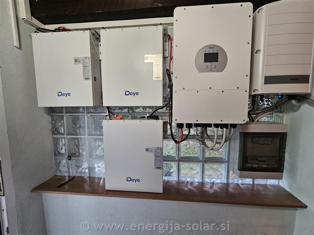 Retrofit - vgradnja hranilnika 15 kWh v že obstoječo elektrarno - osrednja Slovenija