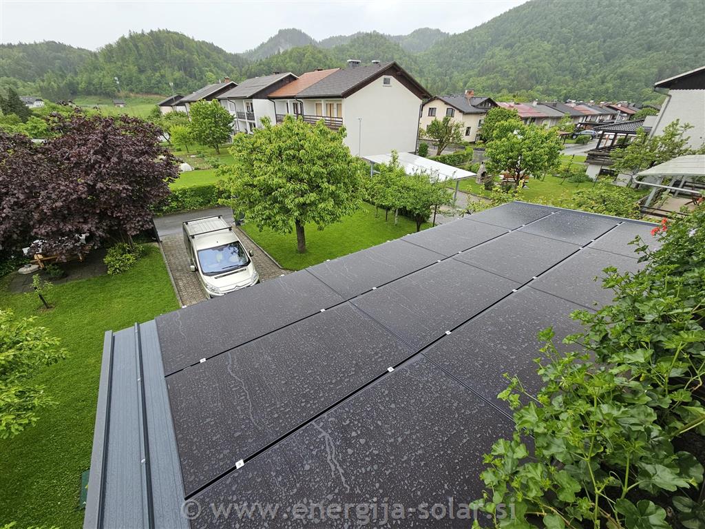 Hibridna sončna elektrarna 6kW, z oddajo v omrežje - Gorenjska