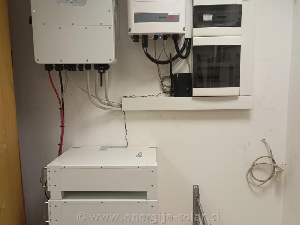 Retrofit – vgradnja hranilnika v obstoječo sončno elektrarno SolarEdge - Ljubljana