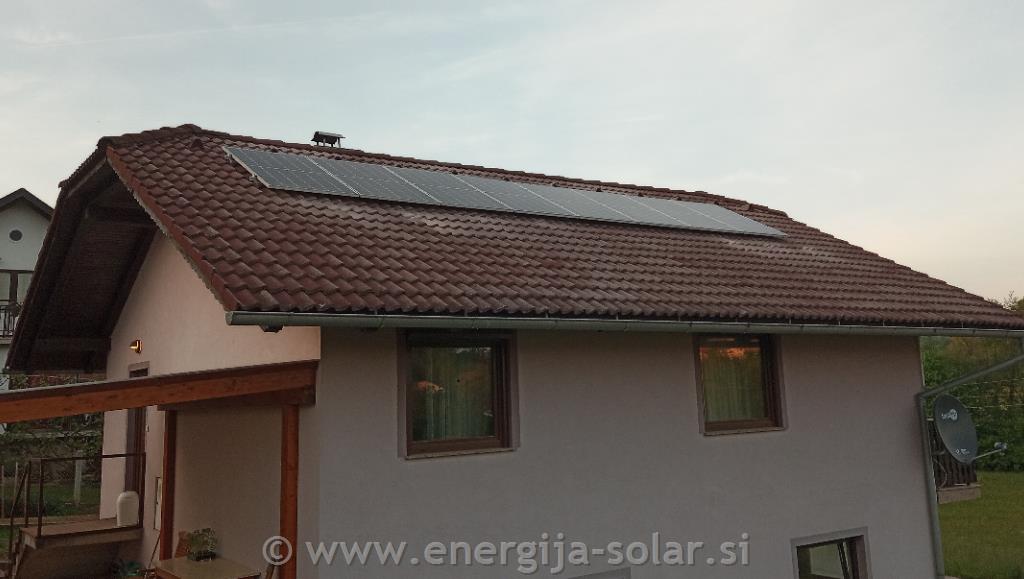 Hibridna sončna elektrarna 3,3kW 10kWh, brez oddaje v omrežje - Štajerska