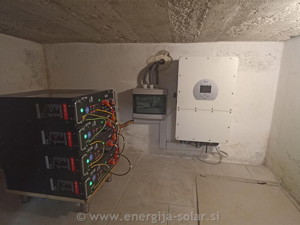 Retrofit - vgradnja hranilnika 20kWh v obstoječo sončno elektrarno - Ljubljana okolica
