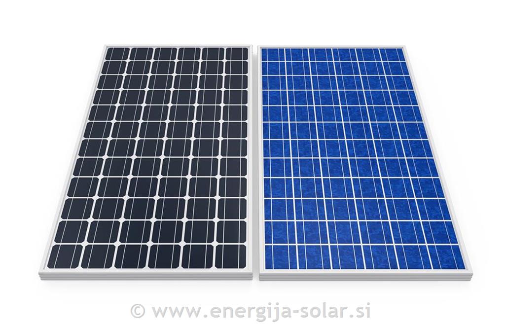 monokristalnwe ali polikristalne sončne celice