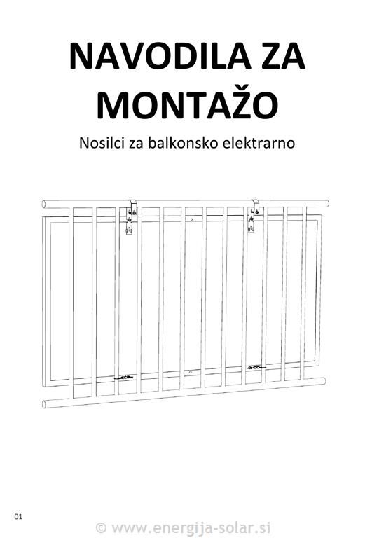 Navodila za montažo balkonske sončne elektrarne 