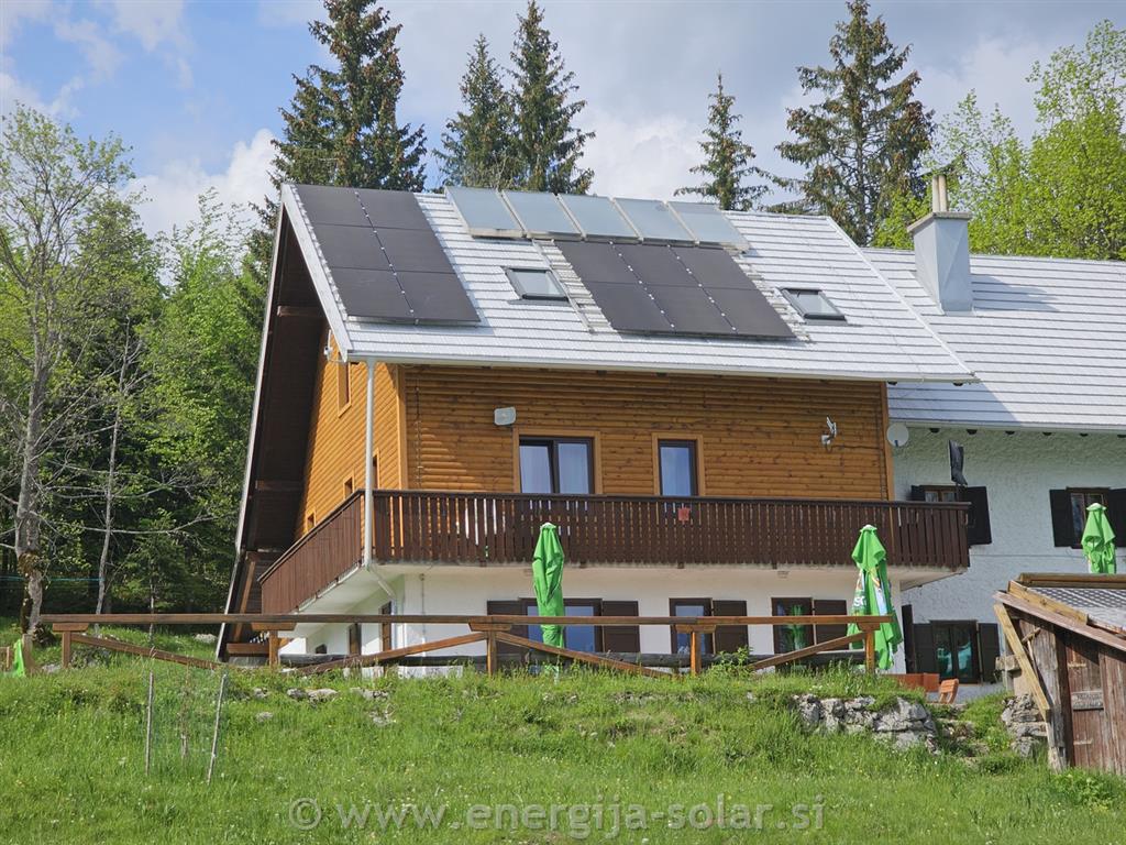 Sončna elektrarna 5,76kW na Kosijevem domu na Vogarju