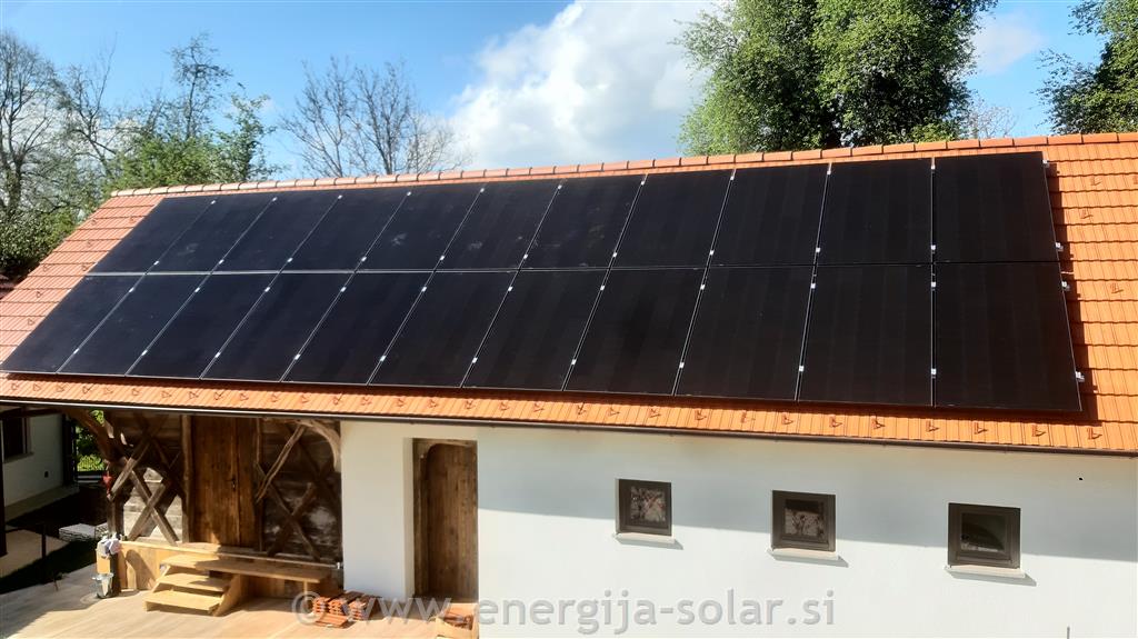 Sončna elektrarna 10kW s Kstar hranilnikom 10kWh